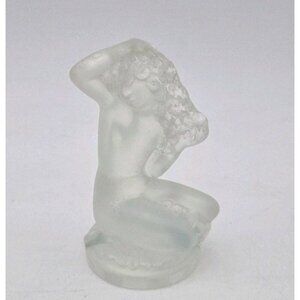 Lalique France Floreal Small Statuette Nude Woman Missing Base Older Signature
